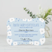 Invitation Certificat de filiation pour les dents garçon 2 (Debout devant)