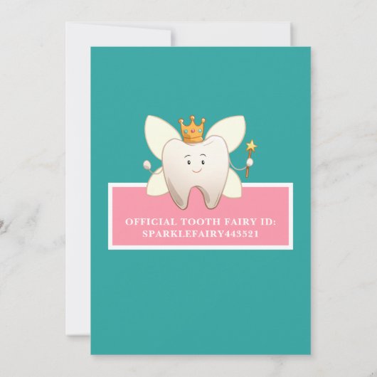 Invitation Certificat imprimable de réception de dents modifi (Dos)