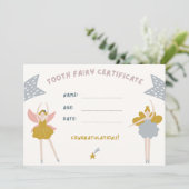 Invitation Certificat pour les petites filles (Debout devant)