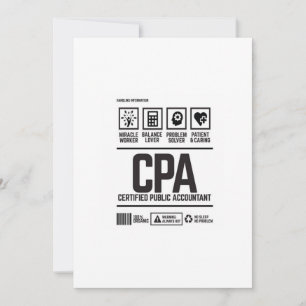 Invitation certified public accountant-CPA