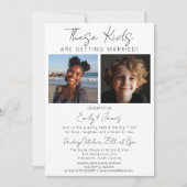 Invitation Ces Enfants Se Marient Dîner De Répétition (Devant)