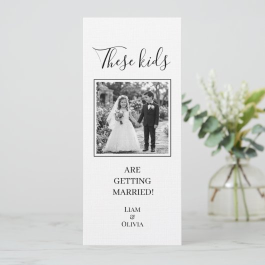 Invitation Ces Enfants Se Marient, Mariage (Debout devant)
