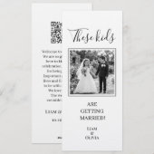 Invitation Ces Enfants Se Marient, Mariage (Devant / Derrière)