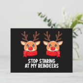 Invitation Cessez De Reprendre Mes Vacances De Noël (Debout devant)