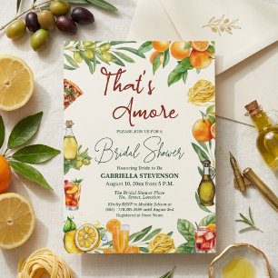 Invitation C'est Amore Cocktail Citrus Italien Enterrement de