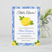 Invitation C'est Amore | Fête des mariées de citron méditerra (Debout devant)