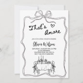 Invitation C'est Amore Fête des mariées - Table des banquets  (Devant)