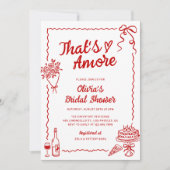 Invitation C'est Amore Hand Drawn Fête des mariées italienne (Devant)