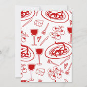 Invitation C'est Amore Hand Drawn Fête des mariées italienne (Dos)