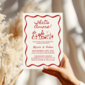 Invitation C'est Amore Hand Drawn Italien Rehearsal Dinner