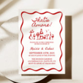 Invitation C'est Amore Hand Drawn Italien Rehearsal Dinner