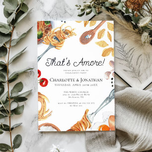 Invitation C'est Amore Italian Script Engagement Party