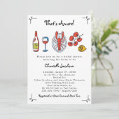 Invitation C'est Amore Italien Fête des mariées de fruits de (Debout devant)