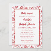 Invitation C'est Amore Italien Pizza Party Fête des mariées r (Devant)