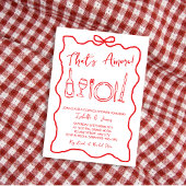 Invitation C'est Amore Main Drawn Couples Italien Douche