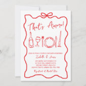 Invitation C'est Amore Main Drawn Couples Italien Douche (Devant)