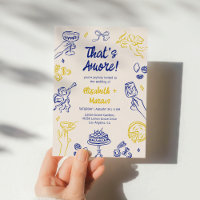 C'est Amore ! Mariage italien bleu et jaune