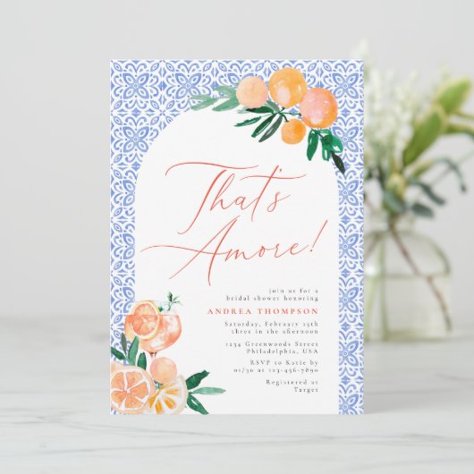 Invitation C'est Amore Mediterranean Spritz Fête des mariées (Debout devant)