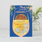 Invitation C'est Amore Peach Fuzz Blue Aperol Fête des mariée (Debout devant)