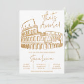 Invitation C'est Amore, Rome, Italie, Fête des mariées du Col (Debout devant)