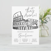 Invitation C'est Amore, Rome, Italie, Fête des mariées du Col (Debout devant)