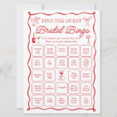 Invitation C'est Amore Trouvez le jeu de bingo de mariée invi (Devant)