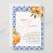 Invitation C'est Amore Watercolor Spritz Fête des mariées (Devant)