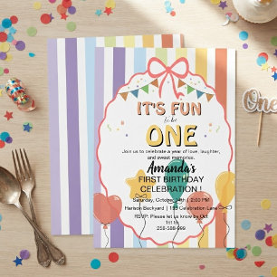 Invitation C'est amusant d'être une bande de rainbow pour un 