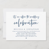 Invitation C'est après la fête mariage, dîner (Devant)