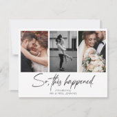 Invitation C'est Arrivé Galerie Multi Photo Elopement (Devant)