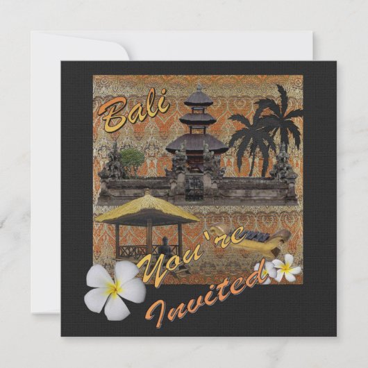 Invitation C'est Bali (Devant)