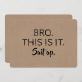 Invitation C'est ça - Groomsman amusant ou proposition Best M (Devant / Derrière)