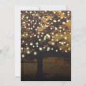 Invitation C'Est Ce Que Nous Faisons ! Elégant arbre rustique (Dos)