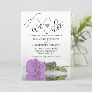 Invitation C'Est Ce Que Nous Faisons ! Élégant Lilac violet R