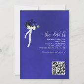 Invitation C'Est Ce Que Nous Faisons ! Élégant Rose Royal Blu (Dos)
