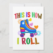 Invitation C'Est Comme Ça Que Je Roule - Patinage À Roulettes (Devant)