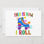 Invitation C'Est Comme Ça Que Je Roule - Patinage À Roulettes (Devant)