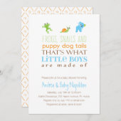 Invitation C'est de ça que les petits garçons sont faits  | B (Devant / Derrière)