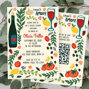 Invitation C'est de l'Amore Nourriture Italienne PERSONNALISÉ