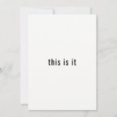 Invitation C'est en train de se passer un simple dîner de rép (Devant)