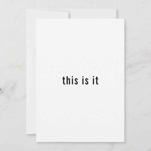 Invitation C'est en train de se passer un simple dîner de rép (Devant)