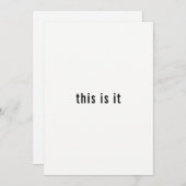 Invitation C'est en train de se passer un simple dîner de rép (Devant / Derrière)