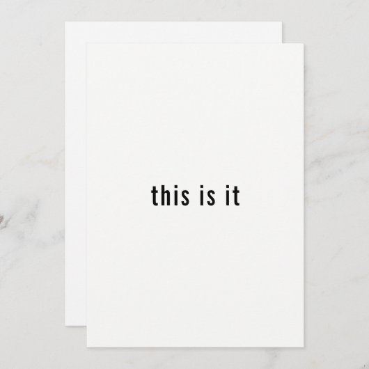 Invitation C'est en train de se passer un simple dîner de rép (Devant / Derrière)