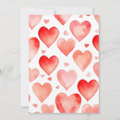 Invitation C'est jumeaux coeur valentine cupcake baby shower (Dos)