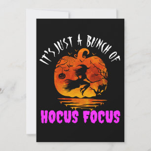 Invitation C'est juste un tas de Hocus Pocus citrouille Hallo