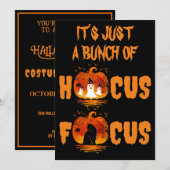Invitation C'est juste un tas de Hocus Pocus Pumpkin Hallowee (Devant / Derrière)