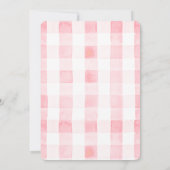 Invitation C'est la cerise sur la Fête des mariées En vichy r (Dos)