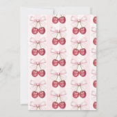 Invitation C'est la cerise sur la Fête des mariées rose (Dos)