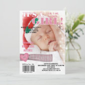 Invitation C'est la couverture d'un superbe magazine de petit (Debout devant)