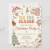 Invitation C'Est La Fête De Noël Du Cookie De La Saison (Devant)